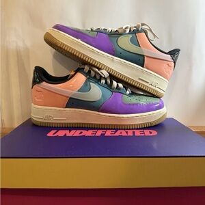 Nike Undefeated x Air Force 1 Low Celestine Blue mens sneaker